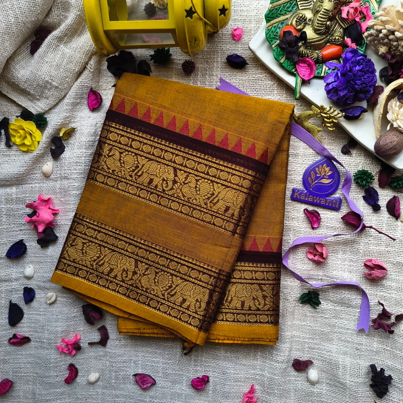 80 Count Chettinad Cotton Saree – Mustard Golden with Grand Kanchi Border-Grand Golden Saree- pure chettinadu cotton saree-chennai-pune-hydrabad-tirupathi-mumbai-Kanchi cotton saree 80-Count-Chettinad-Cotton-Saree-–-Mustard-Golden-with-Grand-Kanchi-Border-Grand-Golden-Saree-pure-chettinadu-cotton-saree-chennai-pune-hydrabad-tirupathi-mumbai-Kanchi-cotton-saree