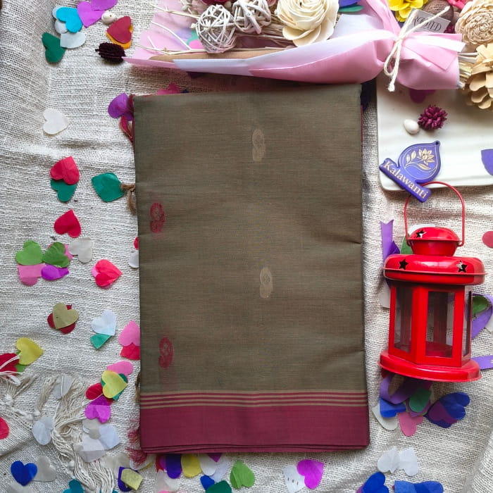 Chettinadu Cotton Saree with Blouse – Olive Green & Rose Pink Elegant Floral Pallu-office wear cotton saree-kerala-Chennai-Coimbatore-Andhra-Tamilnadu Chettinadu-Cotton-Saree-with-Blouse-–-Olive-Green-Rose-Pink-Elegant-Floral-Pallu-office-wear-cotton-saree-kerala-Chennai-Coimbatore-Andhra-Tamilnadu