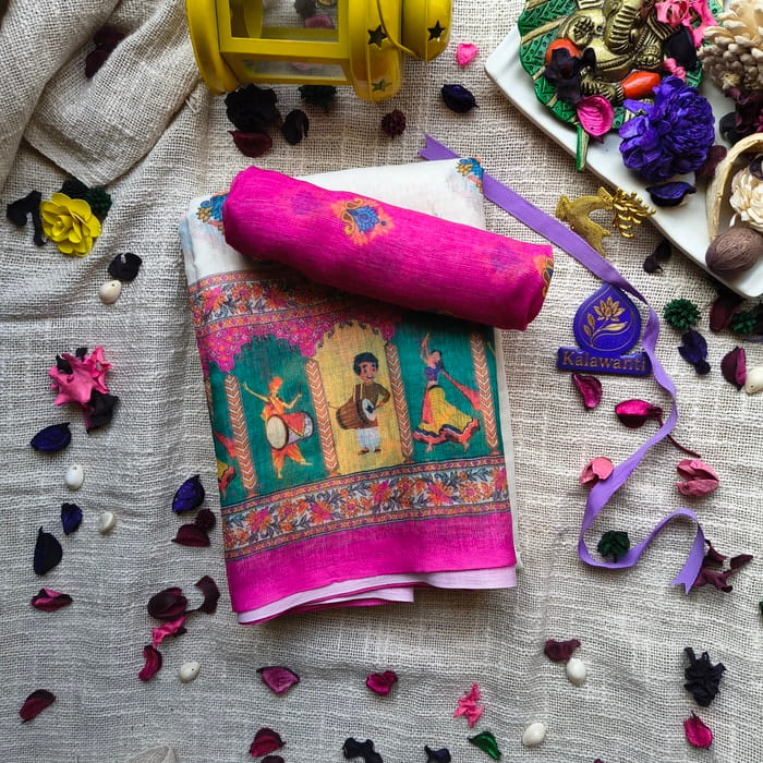 Lenin-Cotton-Saree-Linen-saree-price-Best-linen-cotton-saree-Office-wear-linen-saree-Elegant-linen-saree-for-summer-Linen-cotton-saree-online-chennai-kerala-karnataka-Jaipur-Linen-Cotton-Saree