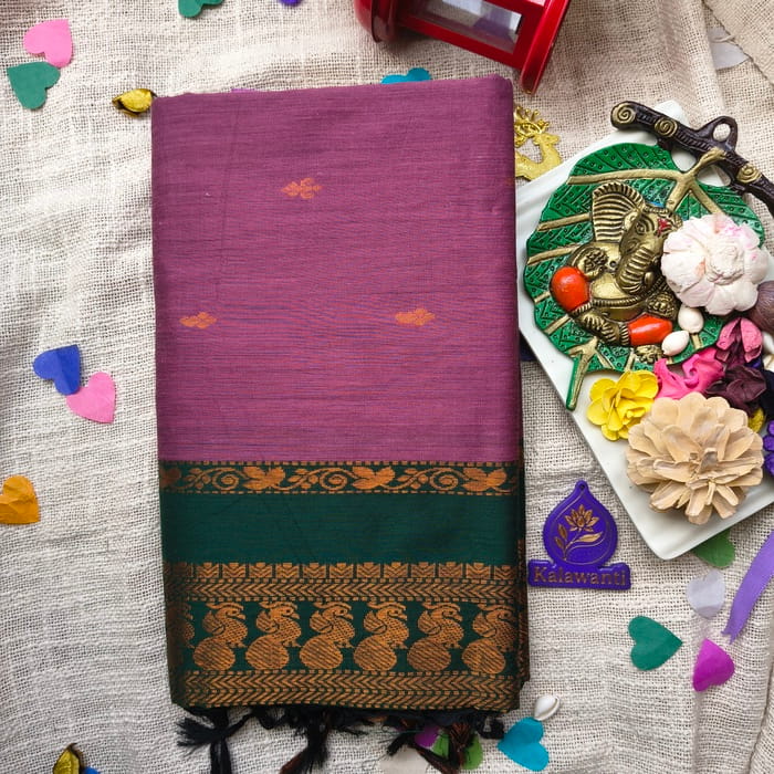 Kalawanti-Cotton-Saree-kalyani-cotton-saree-cotton-saree-with-zari-border-chennai-kerala-andhra-karnataka-pure-cotton-saree-festival-wear-saree-Indian-cotton-saree-temple-wear-cotton-saree