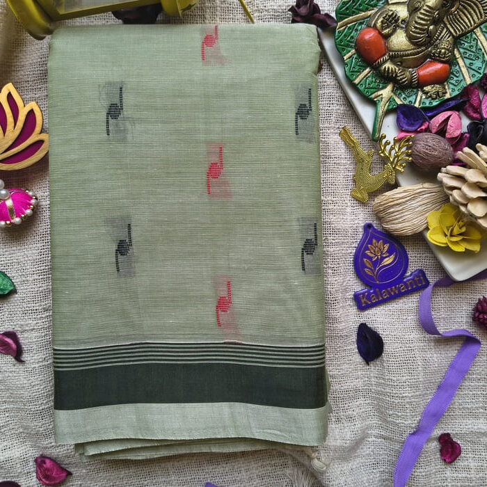 Kalawanti-80-count-Pure-Cotton-Saree-–-sage-green-base-with-blouse-chennai-mumbai-kerala-bangalore-pure-cotton-sarees-for-sale-buy-cotton-saree-online-rotated